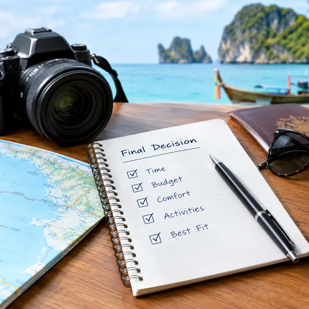 Use a simple final decision rule for krabi town to phi phi island