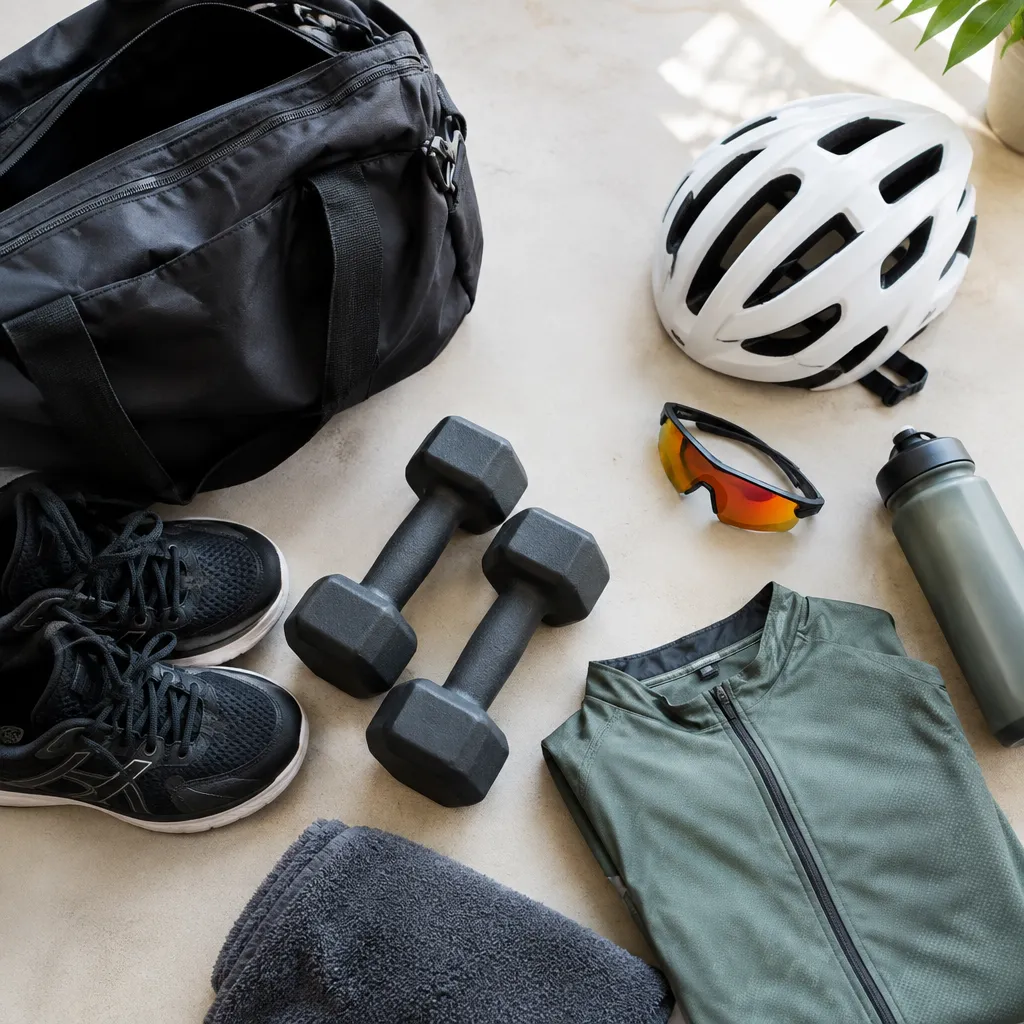 Leave heavy fitness gear behind and arrive ride-ready