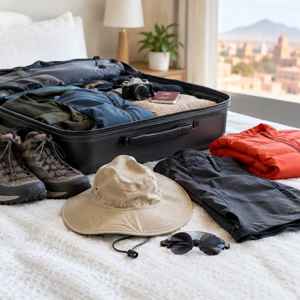 Avoid packing extras before confirming the season and route