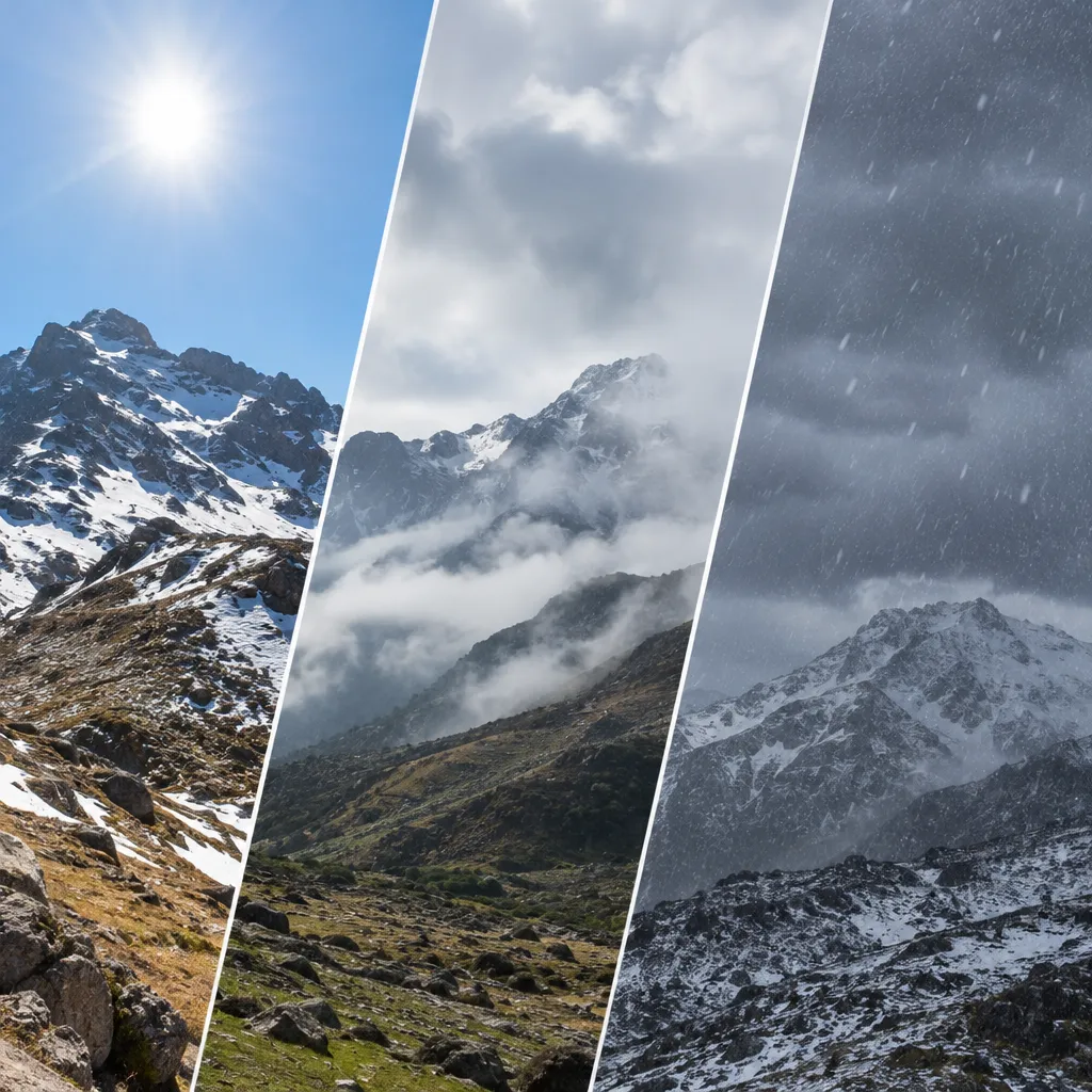 Altitude creates changing mountain weather