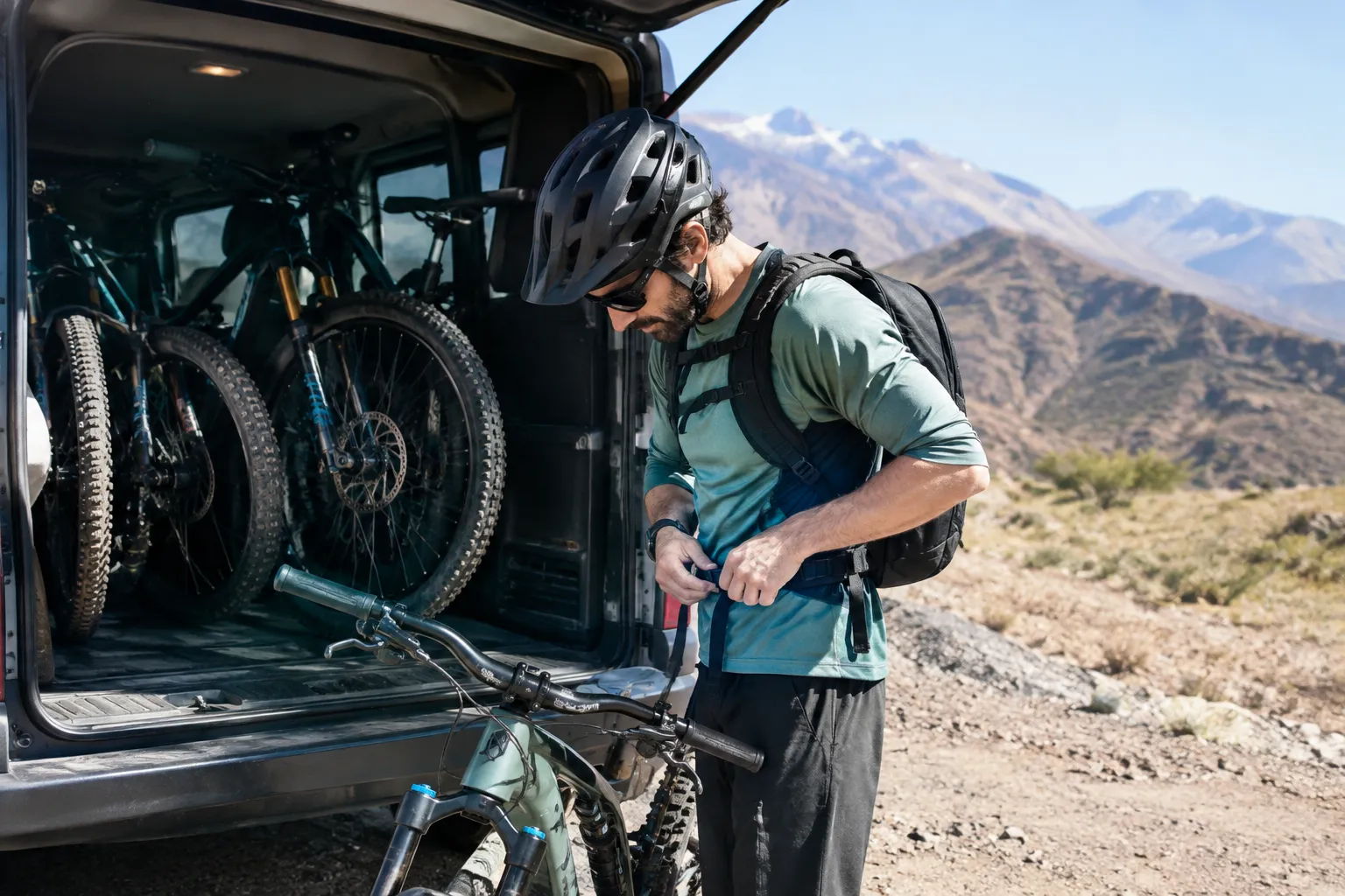 Sort out bikes, transport and route support