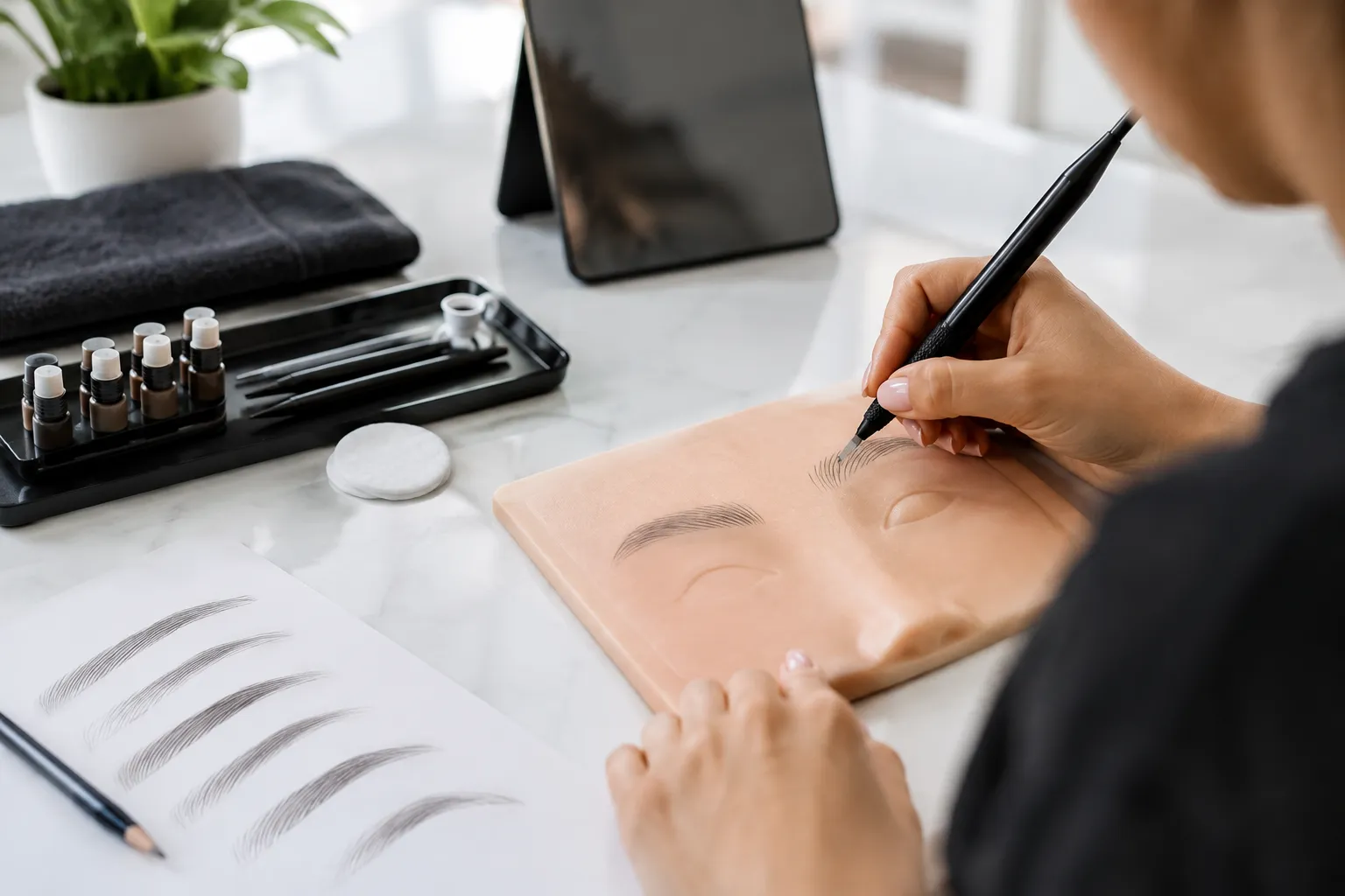 Durata di un corso di microblading tra teoria, pratica e tutoraggio