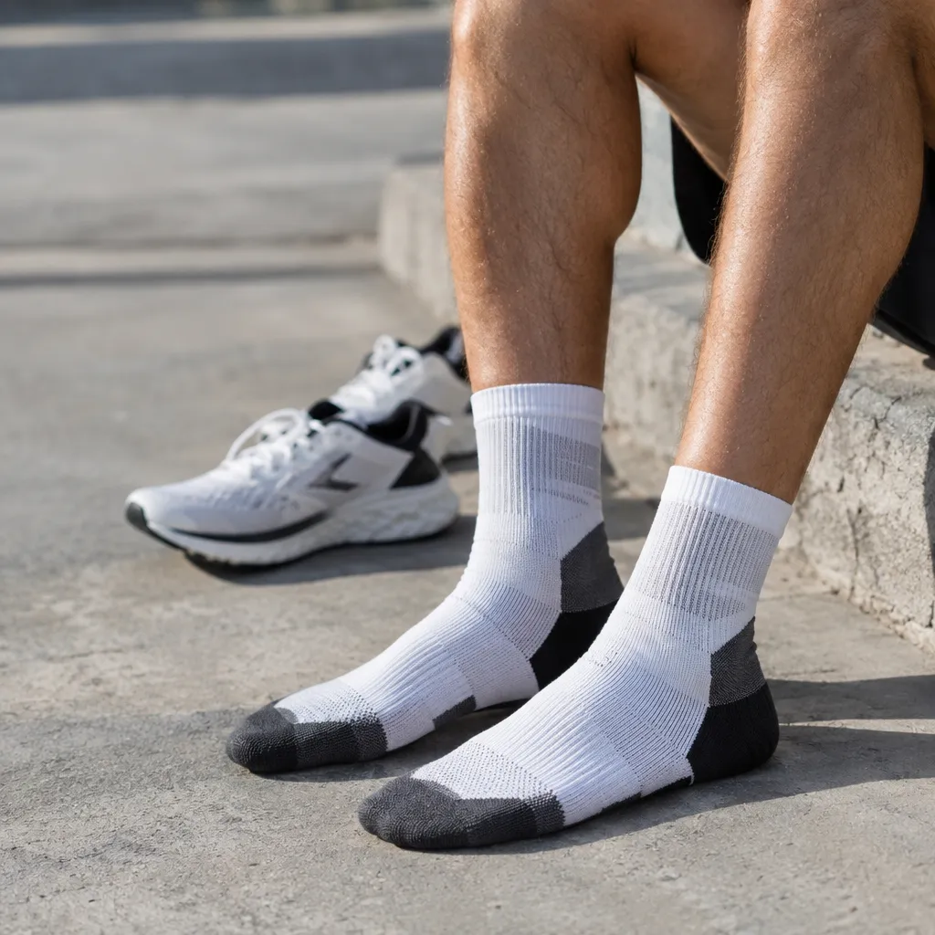 Gepolsterte Socken als Schutz auf langen Strecken