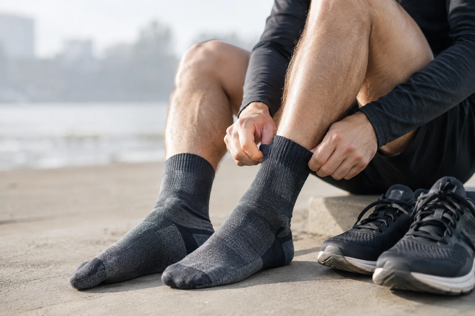 So bleiben Füße mit Merino-Laufsocken für Herren warm und trocken