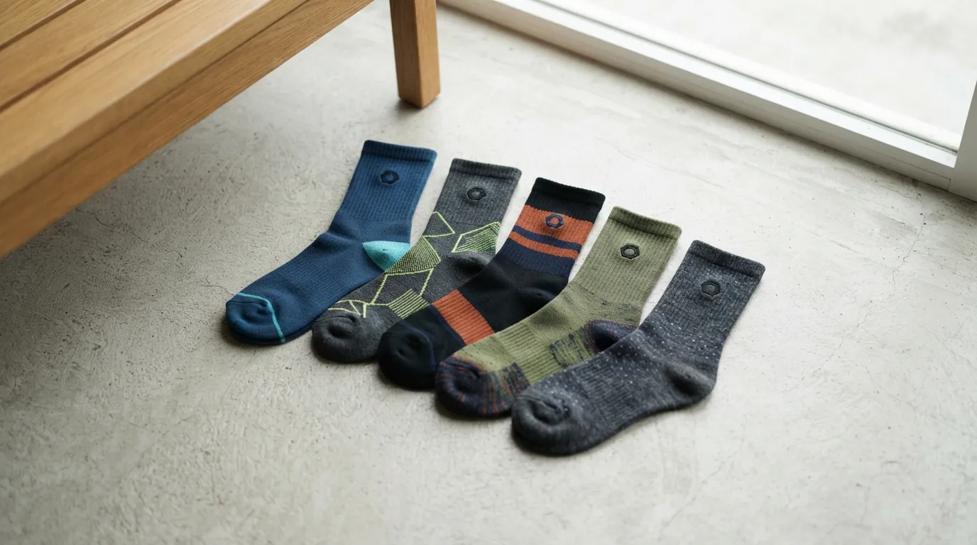 Laufsocken bunt herren mit Farbe, Komfort und Halt