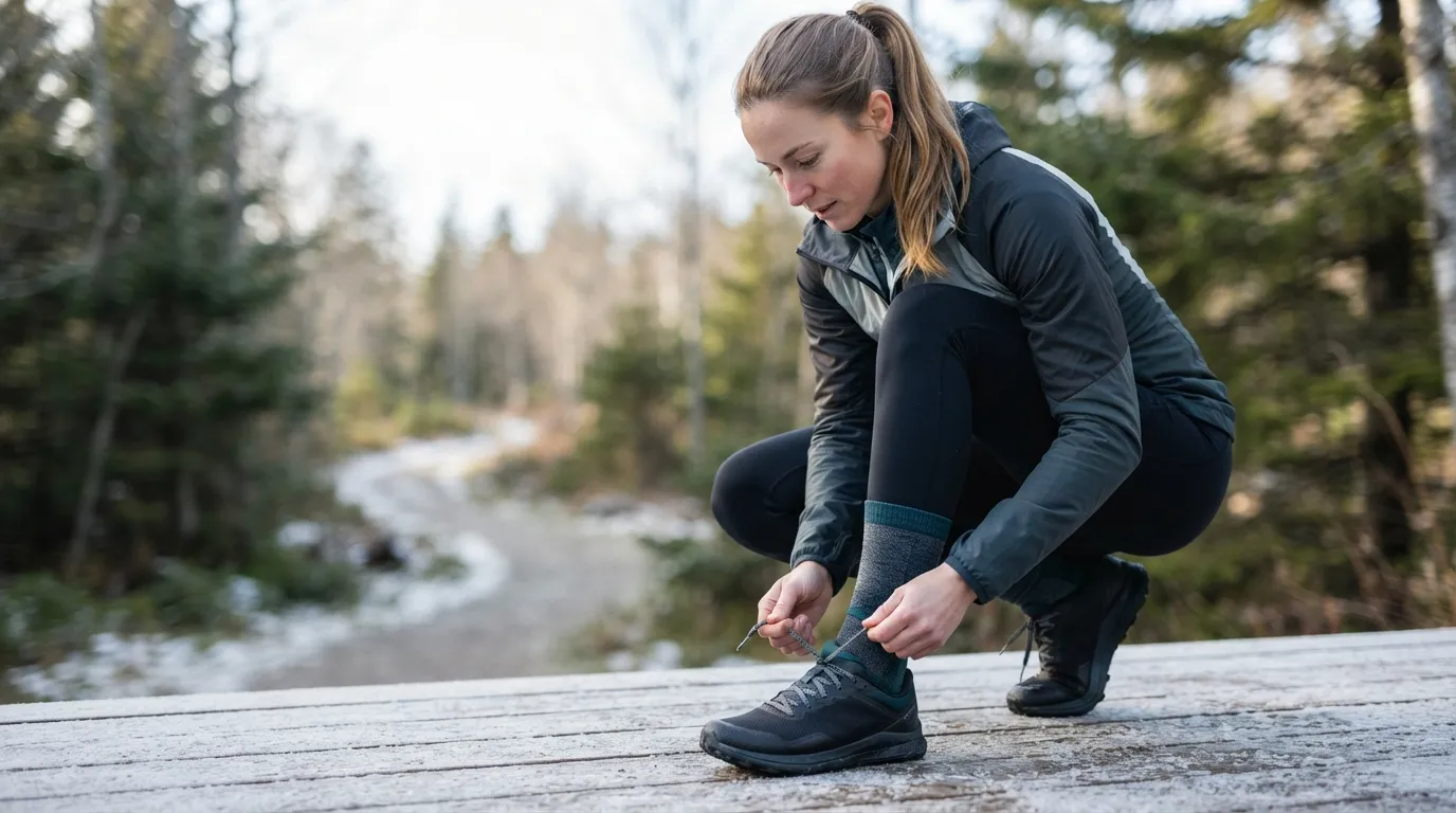Winter-Laufsocken für Damen zwischen Wärme und Atmungsaktivität