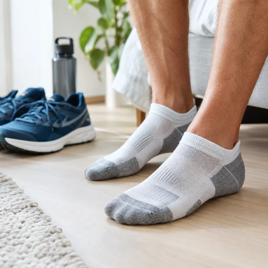 Dünne Socken mit leichter Polsterung an Belastungszonen