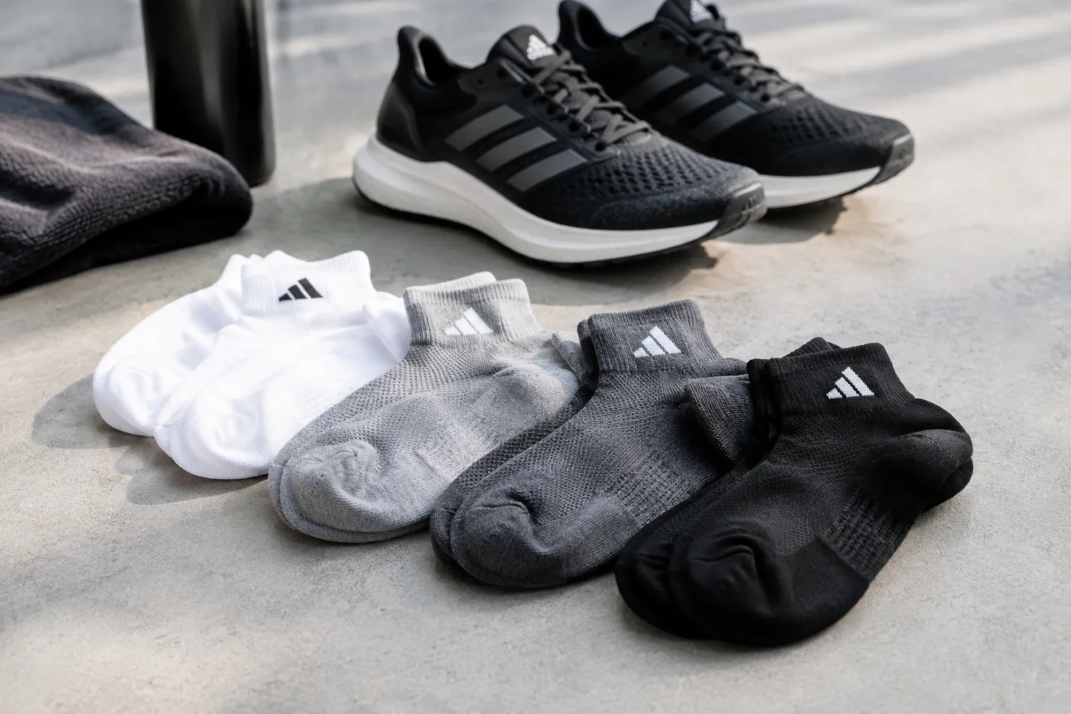 Laufsocken für Herren zu Adidas-Schuhen komfortabel kombinieren