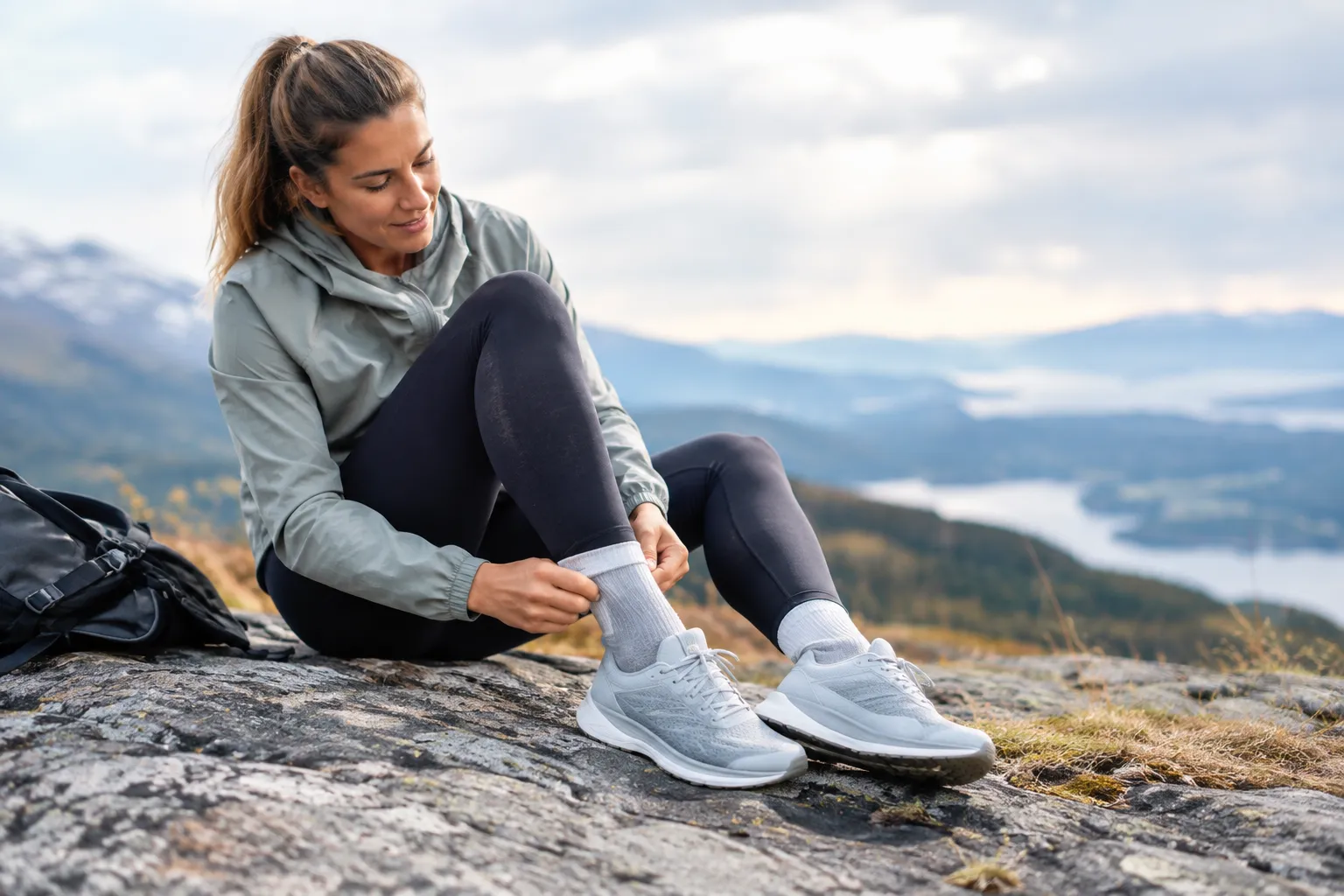 Was Merino-Laufsocken für Damen bei kühlen Läufen auszeichnet