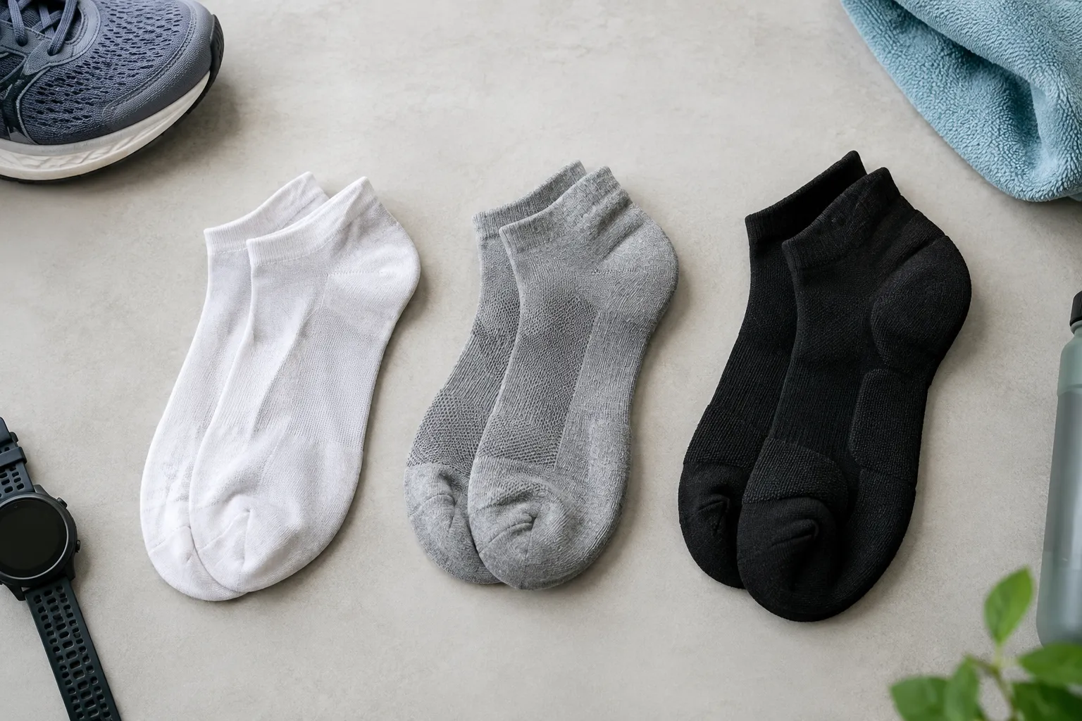 Dünne, mittlere oder gepolsterte Laufsocken im Vergleich