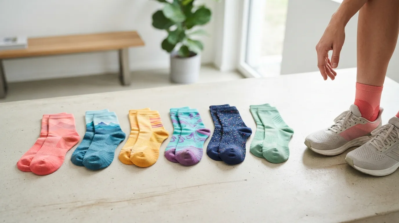 Laufsocken bunt damen für sichtbaren Stil und sicheren Halt