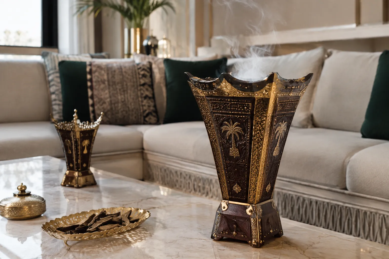 كيف يؤثر حجم المبخرة في حضورها داخل المجلس؟