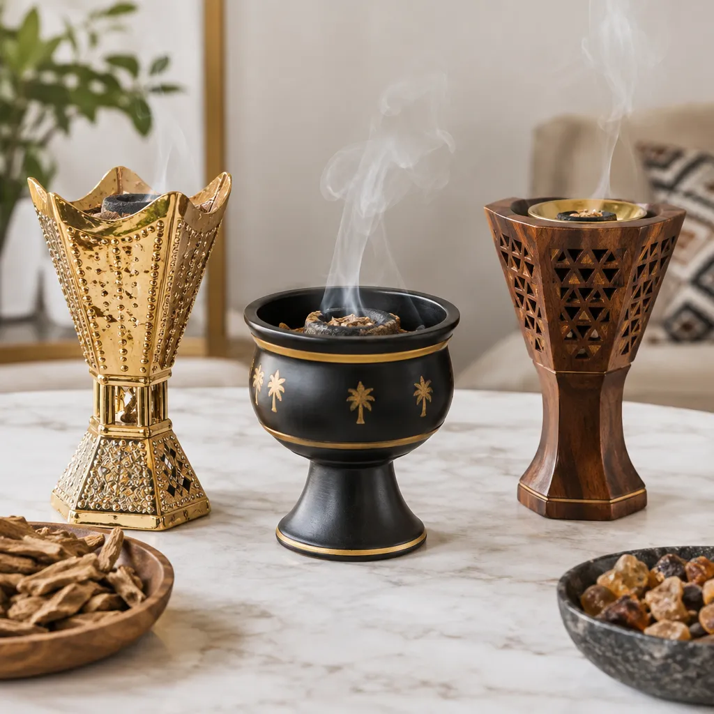 ناسب شكل المبخرة مع نوع البخور وطريقة تبخيره