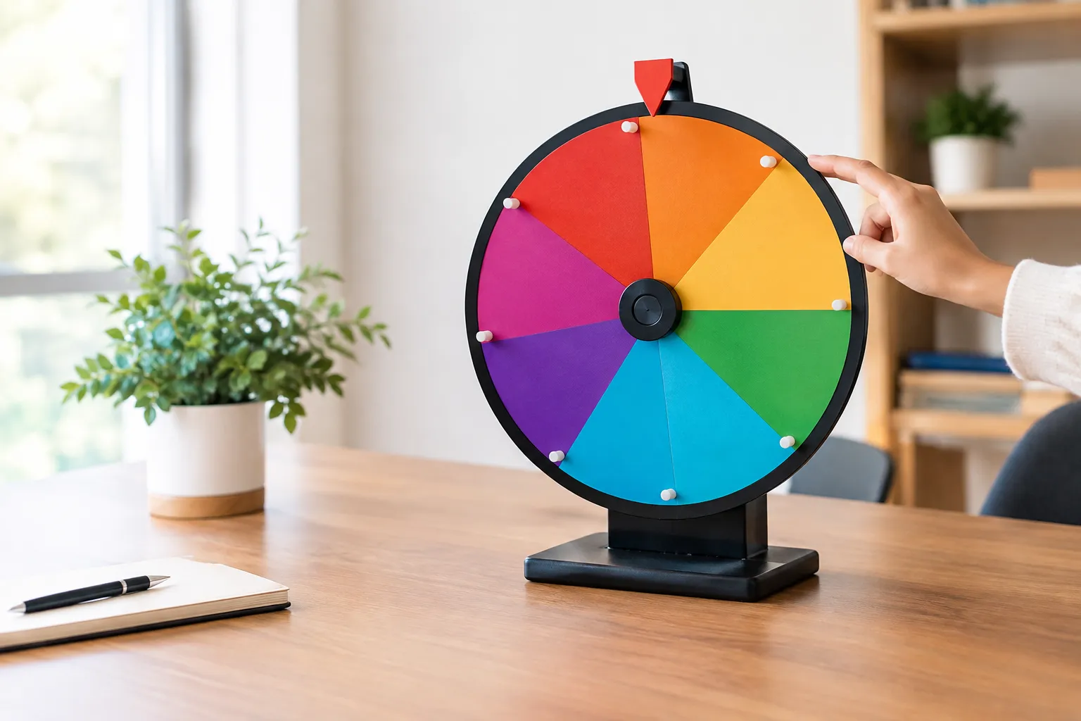 Spin the wheel for quick, random choices