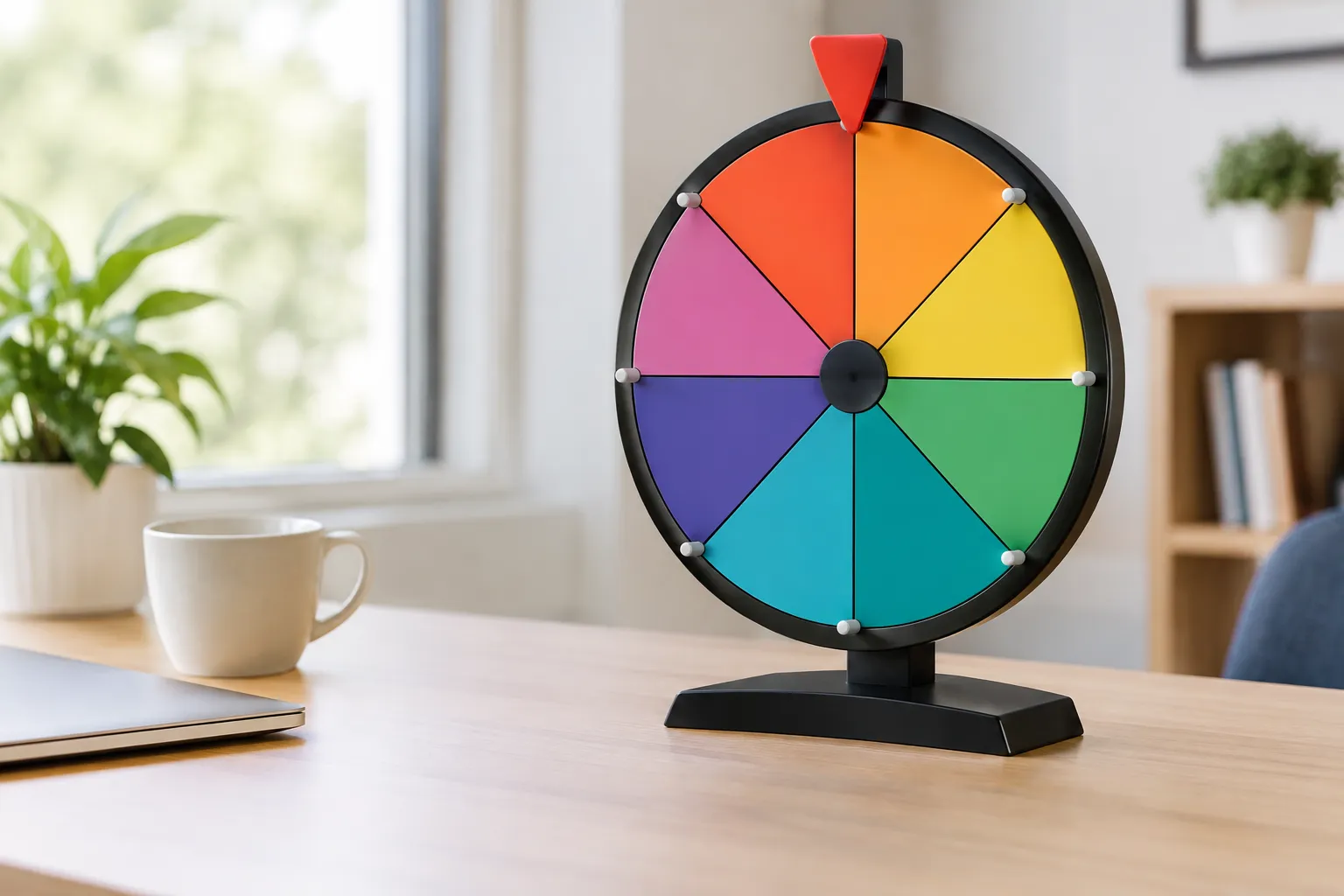 Set up your wheel and adjust the odds