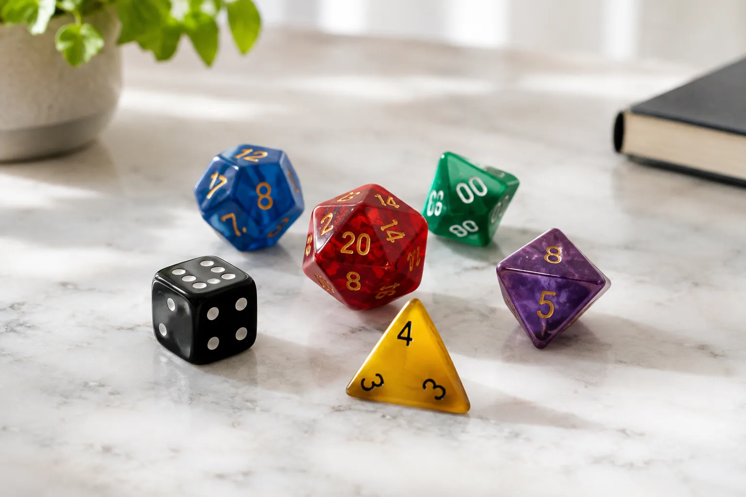 Common dice types and what their numbers mean