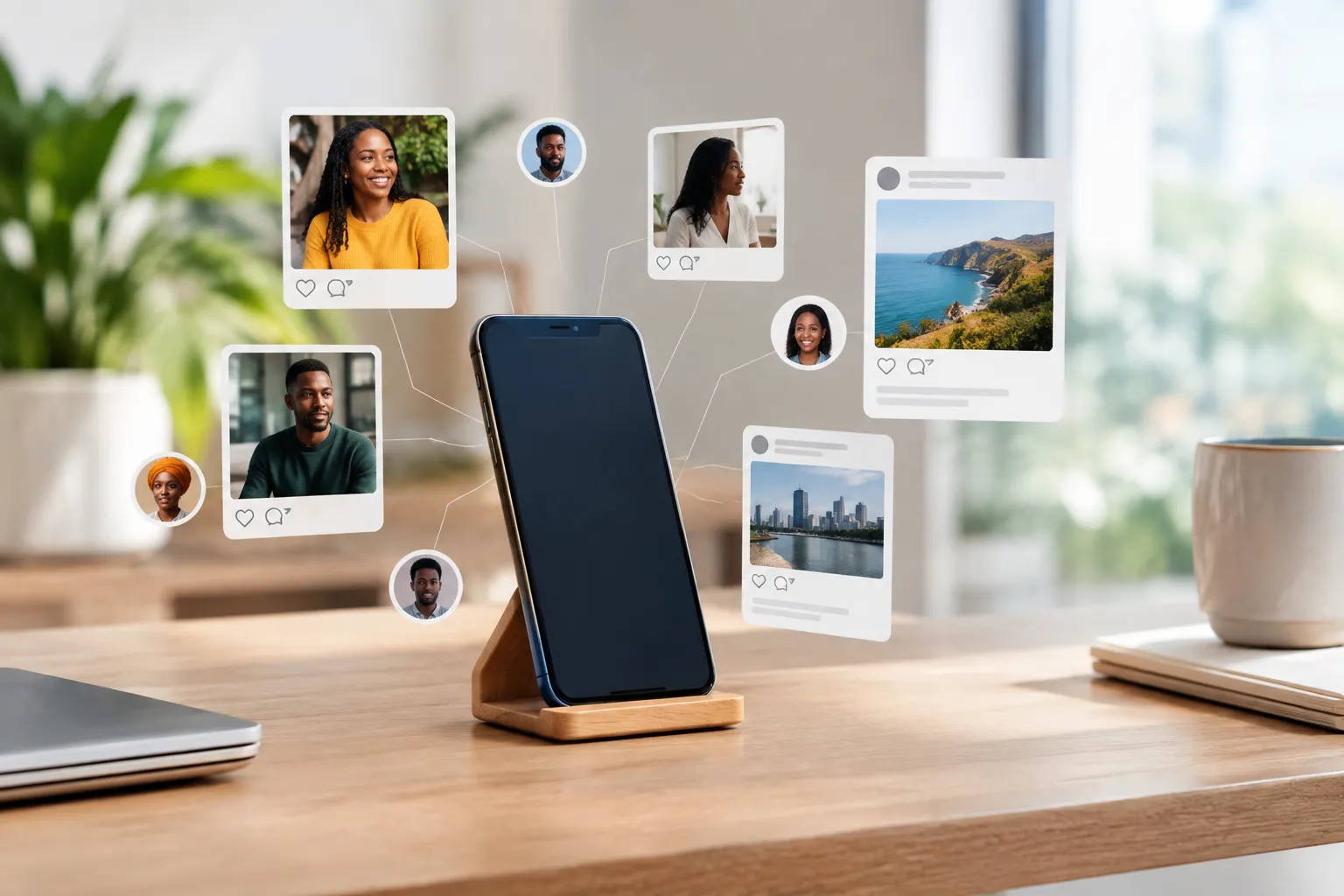 How posts, connections, and feeds work