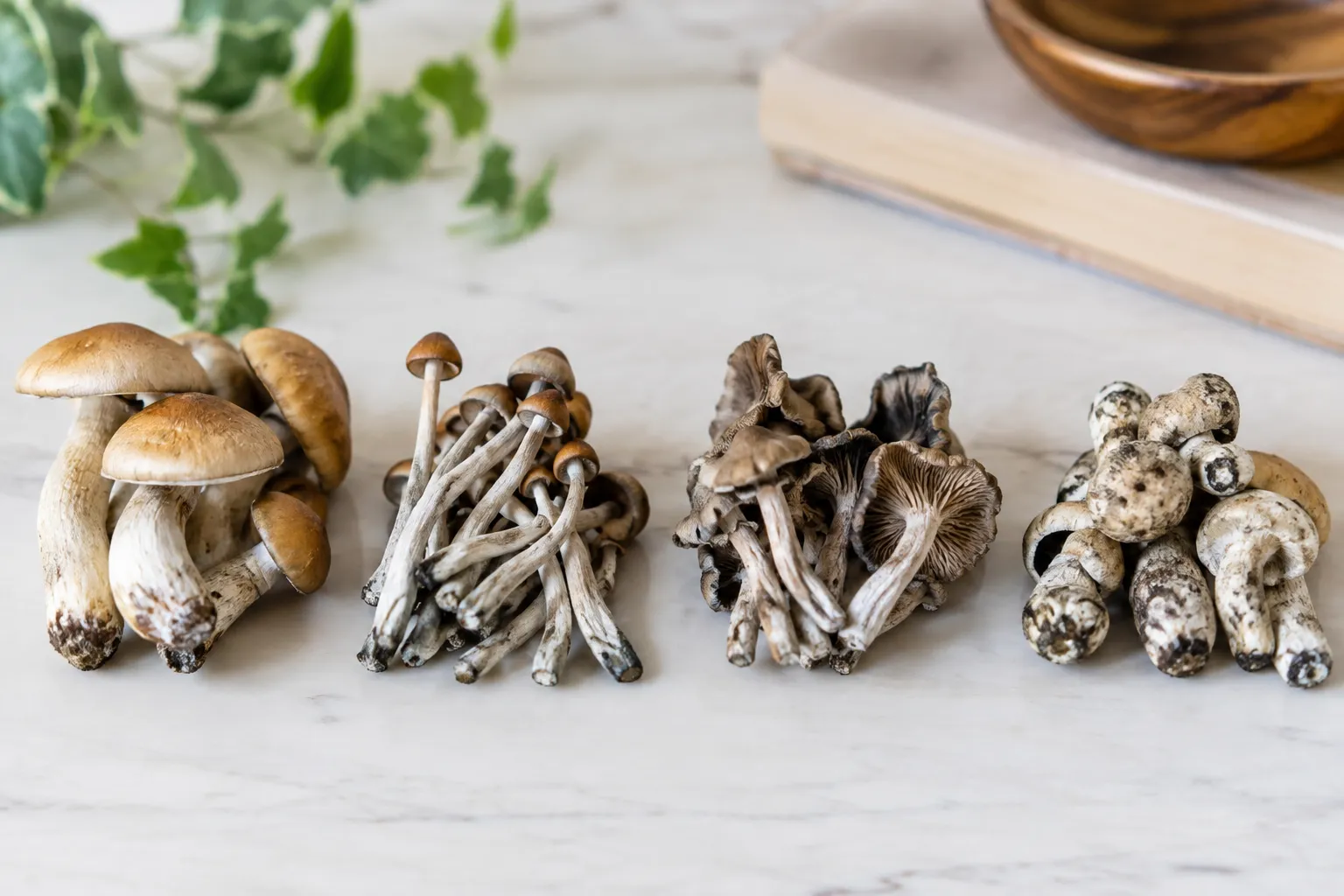Major species and commonly discussed varieties for magic mushrooms strains