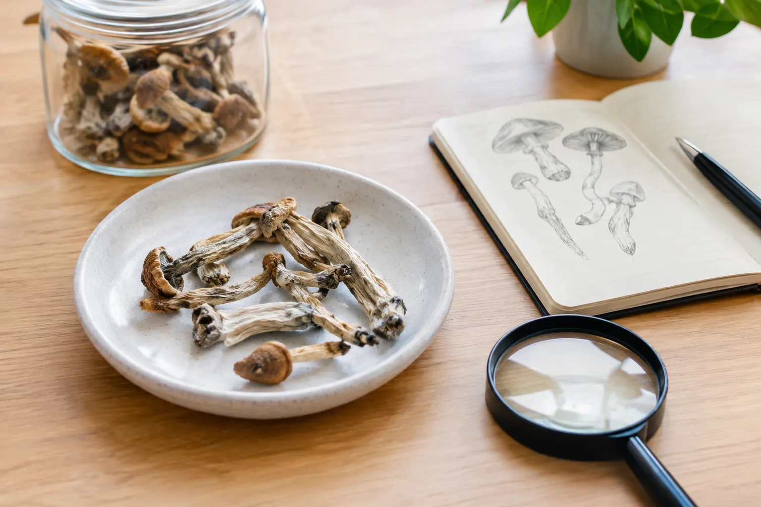 Checking quality, legality, and product information for magic mushrooms strains